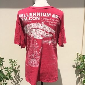 Star Wars Sz XL Millennium Falcon Men T-Shirt